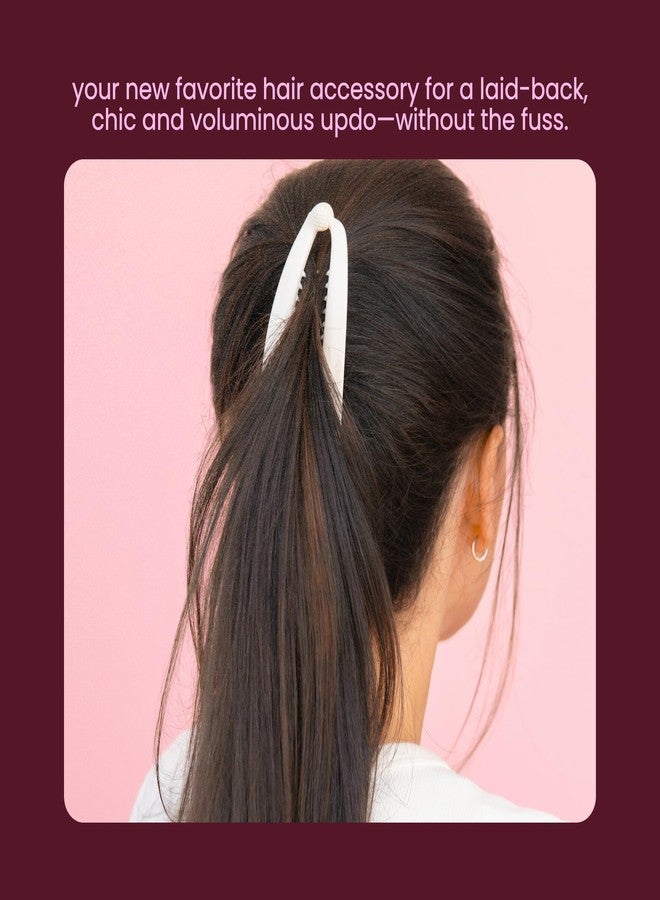 Cobana Banana Clip Hair Clips - Volumizing Hair Claw Clips & Hair Styling Accessories for Thick & Thin Hair - Large 6'' Set of 2 (Neutral) - Image 2